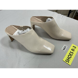 Womans NWT The Drop Slip On Mules 12 Cream Block Heel Square Toe
